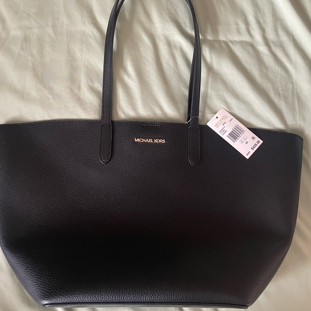 Michael Kors Black Leather Tote